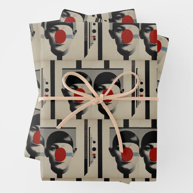 Feuille De Papier Cadeau Bauhaus (En situation)