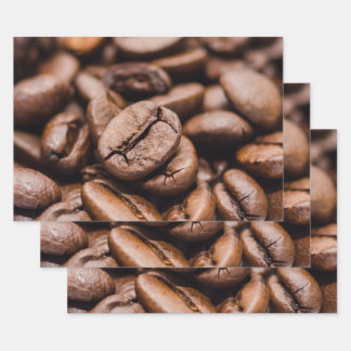 Feuille De Papier Cadeau Bean au café