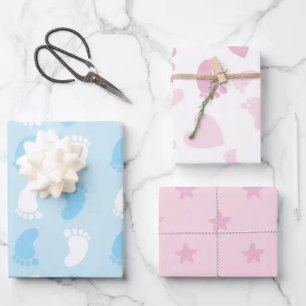 Feuille De Papier Cadeau Bébé