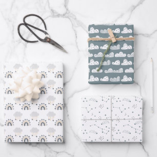 Feuille De Papier Cadeau Bébé neutre par sexe