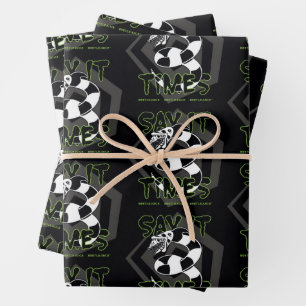 Feuille De Papier Cadeau Beetlejuice   Say It 3 Times