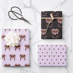 Feuille De Papier Cadeau Belle Ballerina Dancer sur mesure