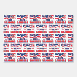 Feuille De Papier Cadeau Bernie Sanders à la présidence en 2020