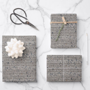 Feuille De Papier Cadeau Béton Gris Cimetière Trottoir