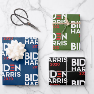 Feuille De Papier Cadeau Biden Harris 2020 - Joe et Kamala Bold