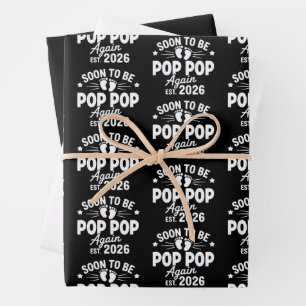 Feuille De Papier Cadeau Bientôt futur papy papy encore une fois établ. 202