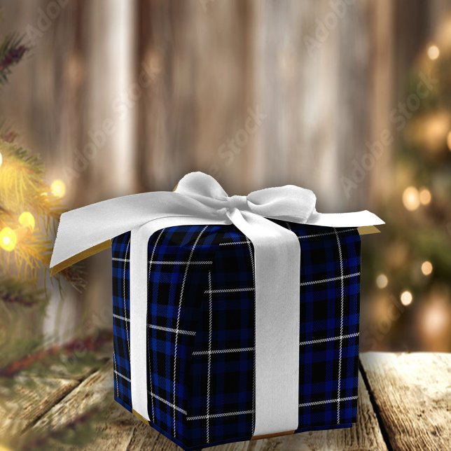 Feuille De Papier Cadeau Bleu Buffalo de la marine de Noël (Créateur téléchargé)