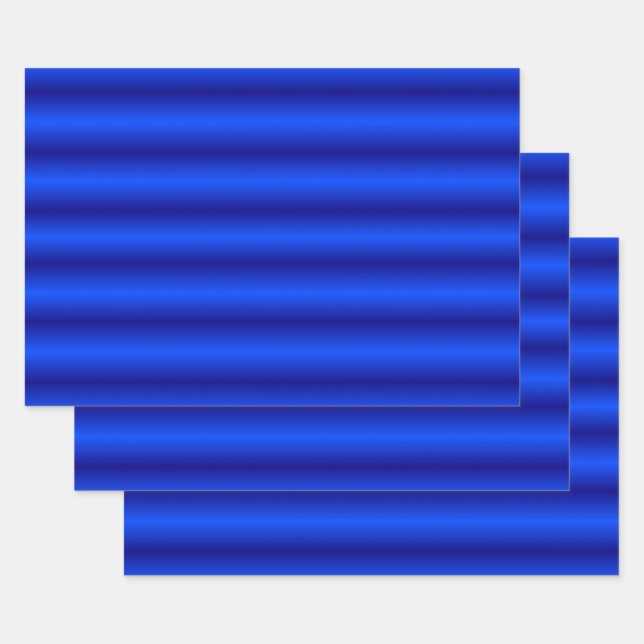 Feuille De Papier Cadeau Bleu saphir (Lot)