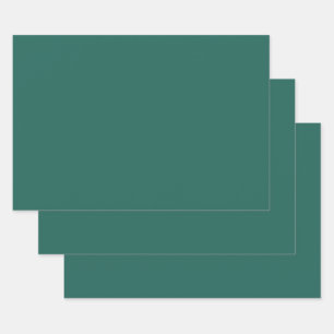 Feuille De Papier Cadeau  Bleu vert foncé (couleur solide) 