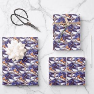 Feuille De Papier Cadeau Bluebird Animal Nature Motif Art 