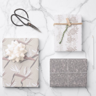 Feuille De Papier Cadeau Boho Bride Set C, Tropical Romance Enveloppe Cadea