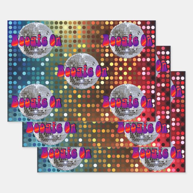 Feuille De Papier Cadeau Boogie On ! 2 (Lot)