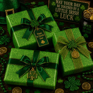 Feuille De Papier Cadeau Boucles de Limerick