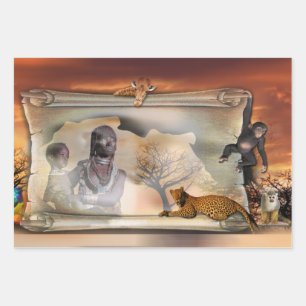 Feuille De Papier Cadeau Bracelet en daim