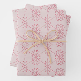 Feuille De Papier Cadeau Branche Rose Élégante Personnalisée - Floral Print