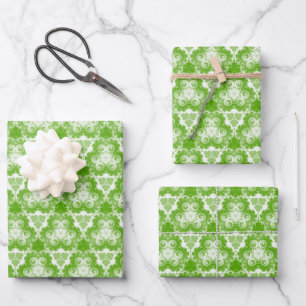 Feuille De Papier Cadeau Bright Jolly Green