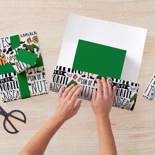 Feuille De Papier Cadeau Buddy le Motif de devis Elf (Créateur téléchargé)