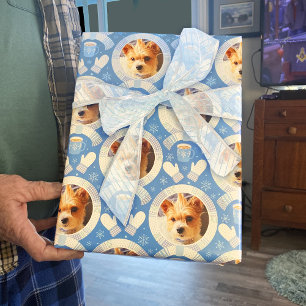 Feuille De Papier Cadeau Buffalo Check Dot Christmas Scarf Photo