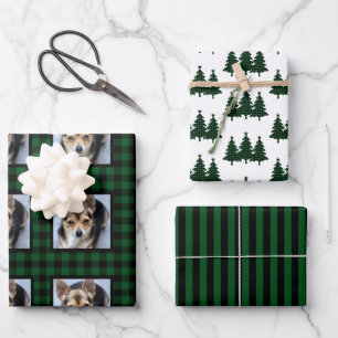 Feuille De Papier Cadeau Buffalo Check Pet Photo Noël