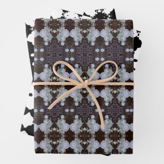 Feuille De Papier Cadeau Bundle à motif écorce d'arbre de deuil