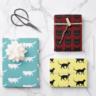 Feuille De Papier Cadeau Bundle Crazy Cat