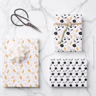 Feuille De Papier Cadeau Bunny Cute Motif de Pâques