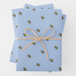 Feuille De Papier Cadeau Busy Bee mignonne Little Honeybee Queen Bee