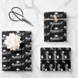 Feuille De Papier Cadeau Cadeau de fin d'études de master Maîtrisé
