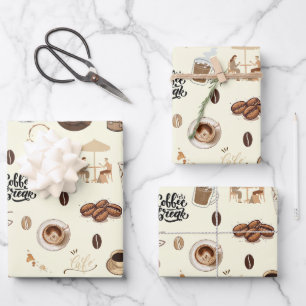 Feuille De Papier Cadeau Café café espresso latte cappuccino