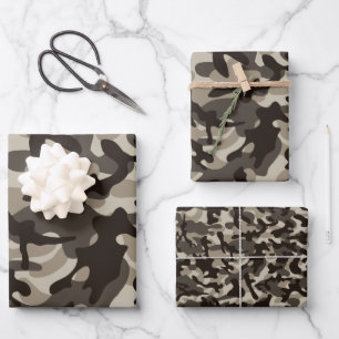 Feuille De Papier Cadeau Camouflage de proximité