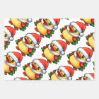 Canard de Noël mignon dans chapeau de Santa