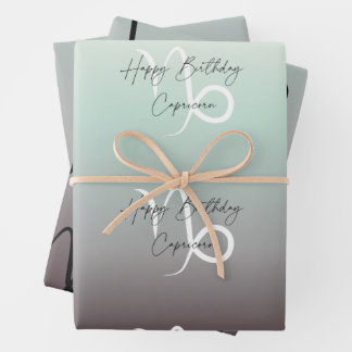 Feuille De Papier Cadeau Capricorne Colorstrolgie Anniversaire