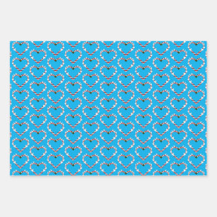 Feuille De Papier Cadeau Carottes Rennes