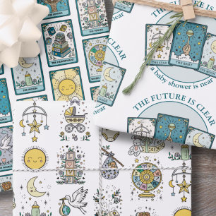 Feuille De Papier Cadeau Cartes de Tarot Baby Shower