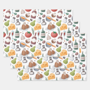 Feuille De Papier Cadeau Cartoon Food and Drink