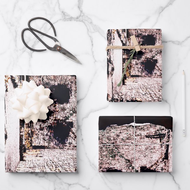 Feuille De Papier Cadeau Castle Skull (Recto)