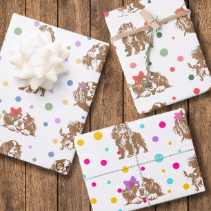 Feuille De Papier Cadeau Cavalier King Charles Spaniel
