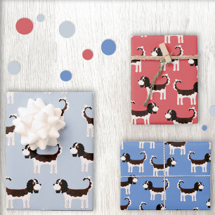Feuille De Papier Cadeau Cavalier King Charles Spaniel Chien