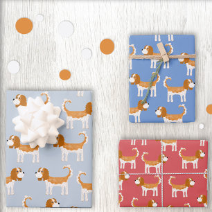 Feuille De Papier Cadeau Cavalier King Charles Spaniel Chien