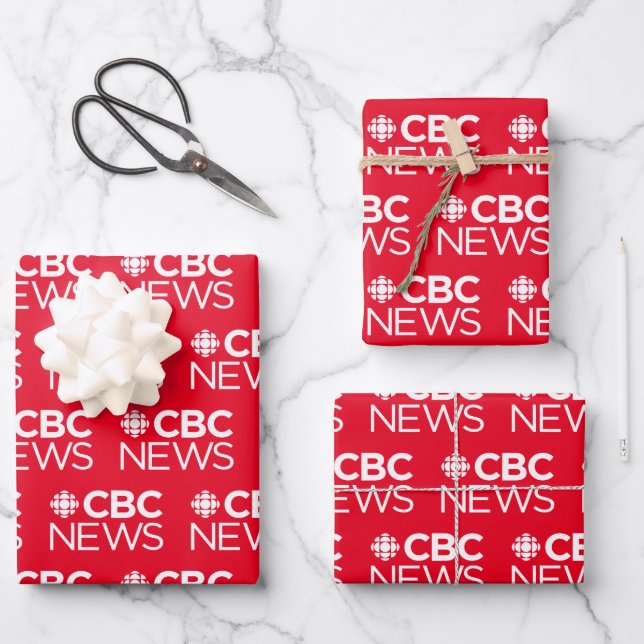 Feuille De Papier Cadeau CBC News (Recto)