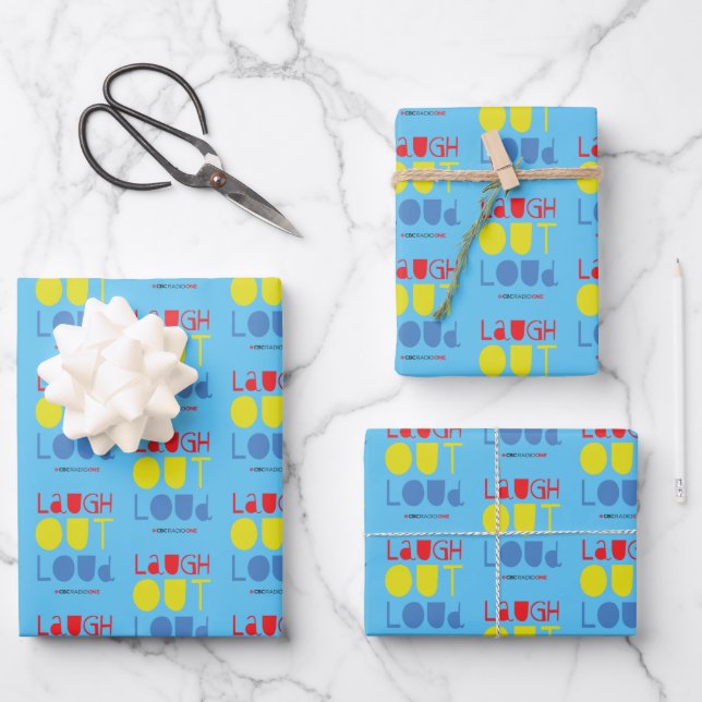 Feuille De Papier Cadeau CBC Rire fort (Recto)