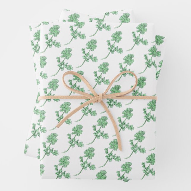 Feuille De Papier Cadeau Celery Leaf (En situation)