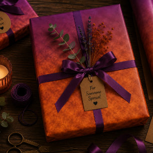 Feuille De Papier Cadeau Cendre Violette