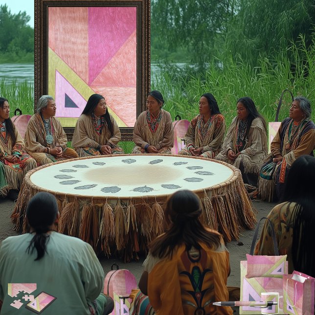 Feuille De Papier Cadeau Center (Get the full “Center” collection at: https://bit.ly/SmartArtIIZazzle. )