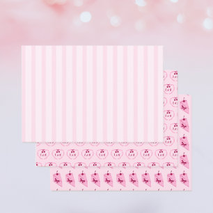 Feuille De Papier Cadeau Cerise sur Fête des mariées supérieure personnalis