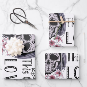 Feuille De Papier Cadeau Cette fille aime Halloween