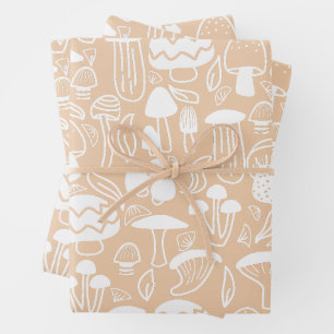 Feuille De Papier Cadeau Champagne Pastel Brown