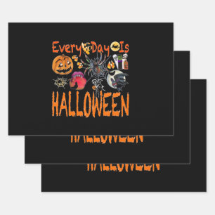 Feuille De Papier Cadeau Chaque Jour, Halloween