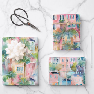 Feuille De Papier Cadeau Charleston South Carolina Watercolor