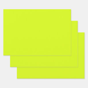 Feuille De Papier Cadeau  Chartreuse Jaune (couleur unie) 